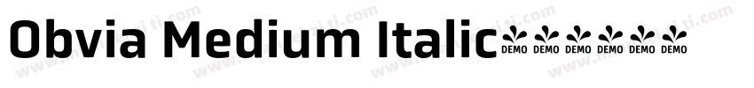 Obvia Medium Italic字体转换